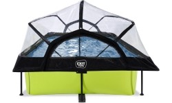 Basen EXIT Lime 300x200x65cm z zadaszeniem i pompą z filtrem - zielony