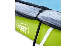 Basen EXIT Lime 300x200x65cm z zadaszeniem i pompą z filtrem - zielony