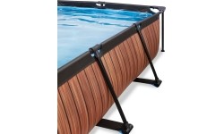 Basen Exit Wood 300 x 200 x 65 cm z zadaszeniem i pompą z filtrem