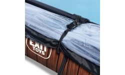 Basen Exit Wood 300 x 200 x 65 cm z zadaszeniem i pompą z filtrem