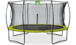Trampolina EXIT Silhouette ø366 cm z siatką ochronną – zielona
