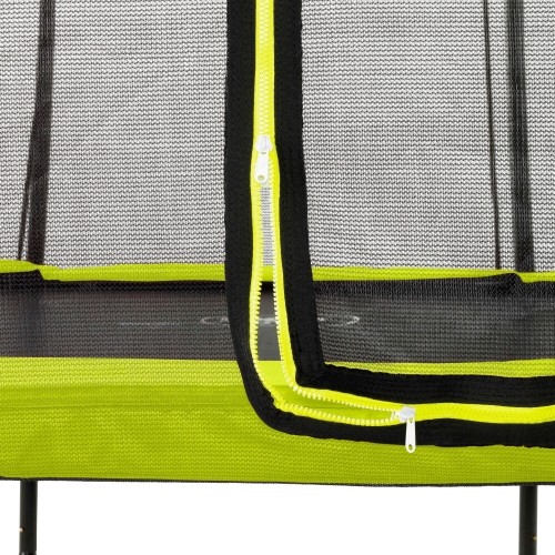 Trampolina EXIT Silhouette ø366 cm z siatką ochronną – zielona