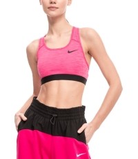 Nike stanik sportowy Swoosh Band Bra Non Pad Pink BV3900 616