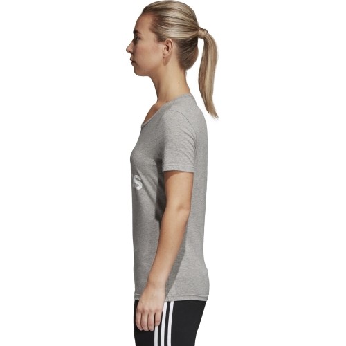 Bluzka Adidas Foil Text Bos szara CV4565