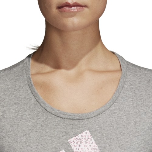 Adidas Palaidinė Foil Text Bos Grey