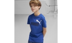 Koszulka młodzieżowa Puma Ess+ 2 Col Logo Tee, niebieska 586985 21