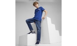 Koszulka młodzieżowa Puma Ess+ 2 Col Logo Tee, niebieska 586985 21