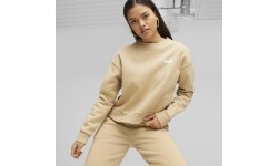 Bluza damska Puma Ess+ Relaxed Crew FL, kremowa 676801 84