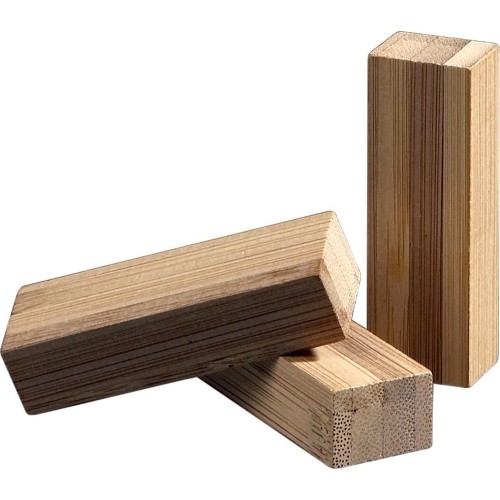 Towarzyska gra zręcznościowa Spadająca wieża Philos Tumbling Tower - Bambus, 6,6x6,6x25,5 cm