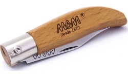 Nóż składany z brelokiem i pochewką MAM Iberica 2001, bukszpan, 4,5cm