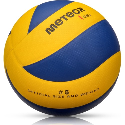 Volleyball meteor chili pu 5 gelb/blau