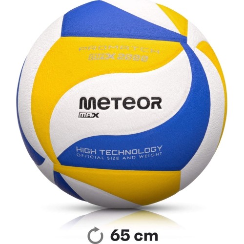 Piłka do siatkówki meteor max 2000 niebieska/żółta/biała