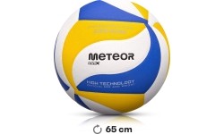 Piłka do siatkówki meteor max 2000 niebieska/żółta/biała