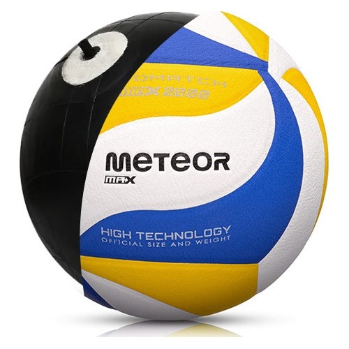 Piłka do siatkówki meteor max 2000 niebieska/żółta/biała