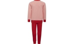 Dres dla dziewczynek Adidas LK Logo Jog Set, czerwony/różowy, H65799
