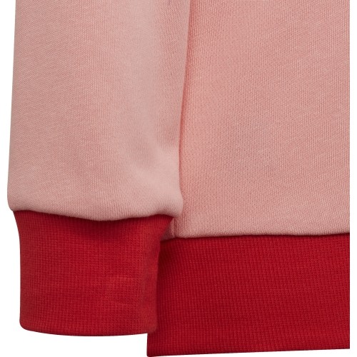Dres dla dziewczynek Adidas LK Logo Jog Set, czerwony/różowy, H65799