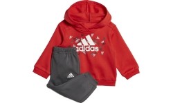Adidas dziecięcy dres sportowy I Bos Gra Jog Grey Red HU1553