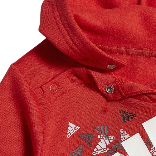 Adidas dziecięcy dres sportowy I Bos Gra Jog Grey Red HU1553