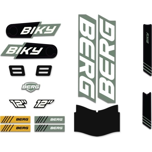 Biky - Zestaw naklejek Cross Green