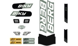 Biky - Zestaw naklejek Cross Green