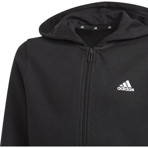 Bluza chłopięca Adidas B Lin FZ Hoodie, czarna GN4041