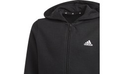 Bluza chłopięca Adidas B Lin FZ Hoodie, czarna GN4041