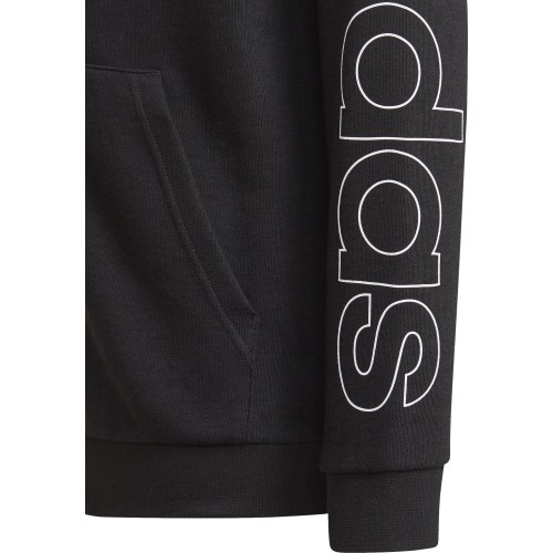 Bluza chłopięca Adidas B Lin FZ Hoodie, czarna GN4041