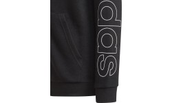 Bluza chłopięca Adidas B Lin FZ Hoodie, czarna GN4041