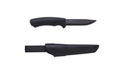 Nóż Morakniv Bushcraft, gładki, stal węglowa, czarny