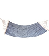 Hamak Spokey ZUNI 200 x 100 cm, bawełniany z drążkiem, szary