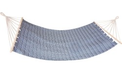 Hamak Spokey ZUNI 200 x 100 cm, bawełniany z drążkiem, szary