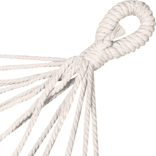 Hamak Spokey ZUNI 200 x 100 cm, bawełniany z drążkiem, szary