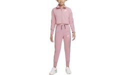 Dres dziewczęcy Nike NSW HW Trk Suit różowy DD6302 698