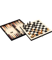 Zestaw do gry w backgammon, szachy i warcaby Philos 41x20,5cm