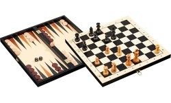 Zestaw do gry w backgammon, szachy i warcaby Philos 41x20,5cm