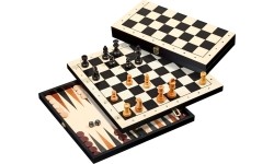 Zestaw do gry w backgammon, szachy i warcaby Philos 41x20,5cm