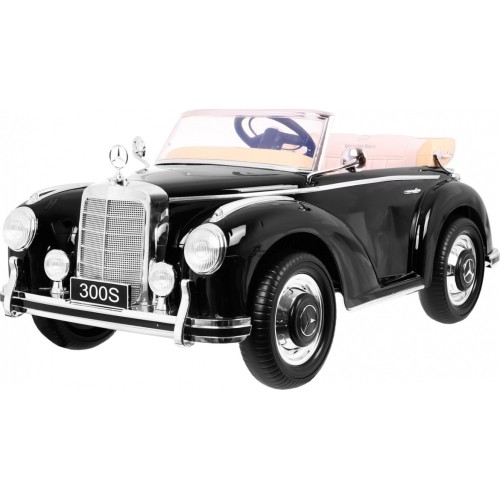 Pojazd elektryczny Mercedes Benz 300S RETRO, czarny lakierowany