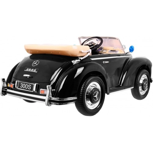 Pojazd elektryczny Mercedes Benz 300S RETRO, czarny lakierowany