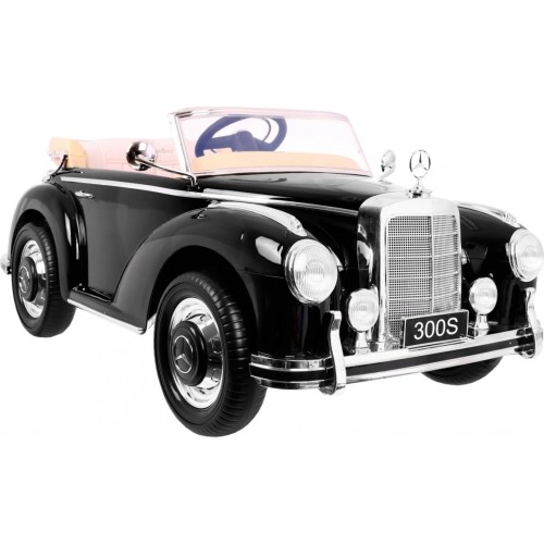 Pojazd elektryczny Mercedes Benz 300S RETRO, czarny lakierowany