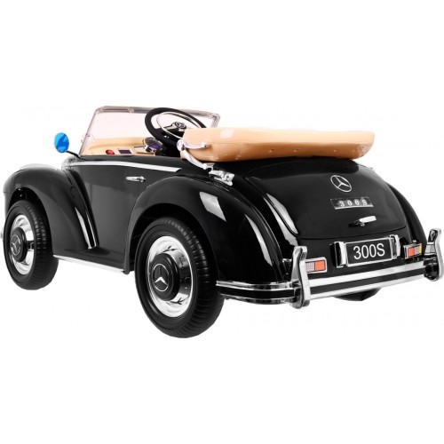 Pojazd elektryczny Mercedes Benz 300S RETRO, czarny lakierowany