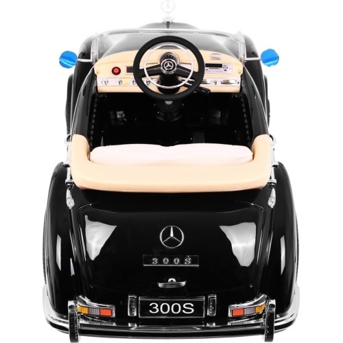 Pojazd elektryczny Mercedes Benz 300S RETRO, czarny lakierowany