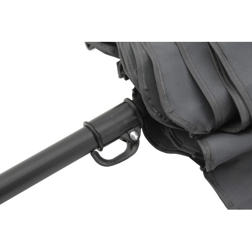 Parasol składany ogrodowy, na taras Cattara Terst 180 cm - Szary