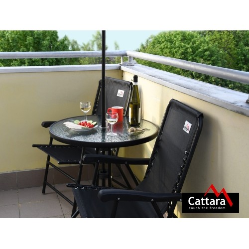 Składany parasol Cattara Terst 180 cm, szary