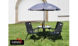 Składany parasol Cattara Terst 180 cm, szary