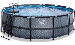 Basen EXIT Stone ø450 x 122 cm z pompą i filtrem