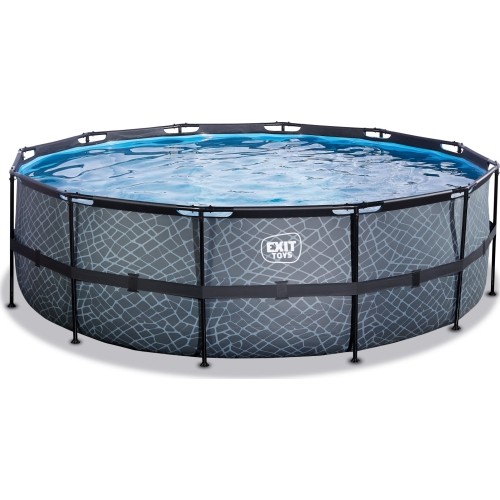 Basen EXIT Stone ø450 x 122 cm z pompą i filtrem