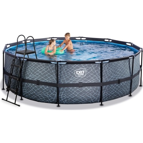 Basen EXIT Stone ø450 x 122 cm z pompą i filtrem