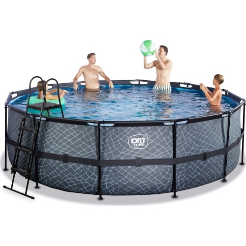 Basen EXIT Stone ø450 x 122 cm z pompą i filtrem