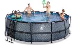 Basen EXIT Stone ø450 x 122 cm z pompą i filtrem