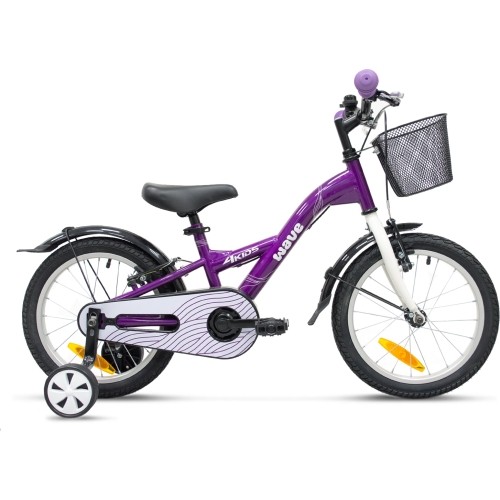 4KIDS Wave 16" // 1 bieg, rozmiar 9,5" (24 cm) (fioletowy)
